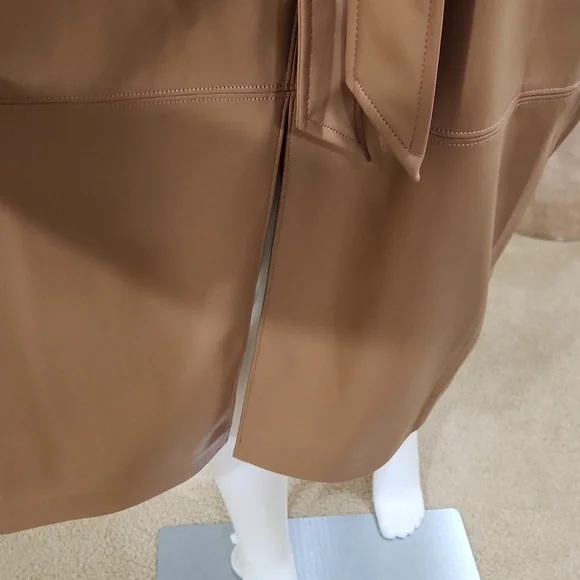 HOST PICK😍 Calvin klein faux leather dress NWT (Necklace NOT included). - Picture 10 of 10